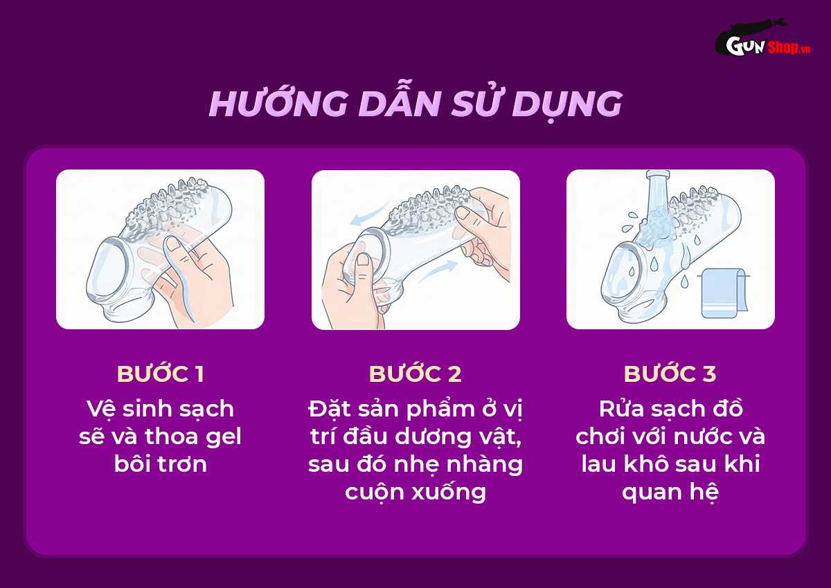 Hướng dẫn cách sử dụng bao cao su đôn dên Shelly Play Elite
