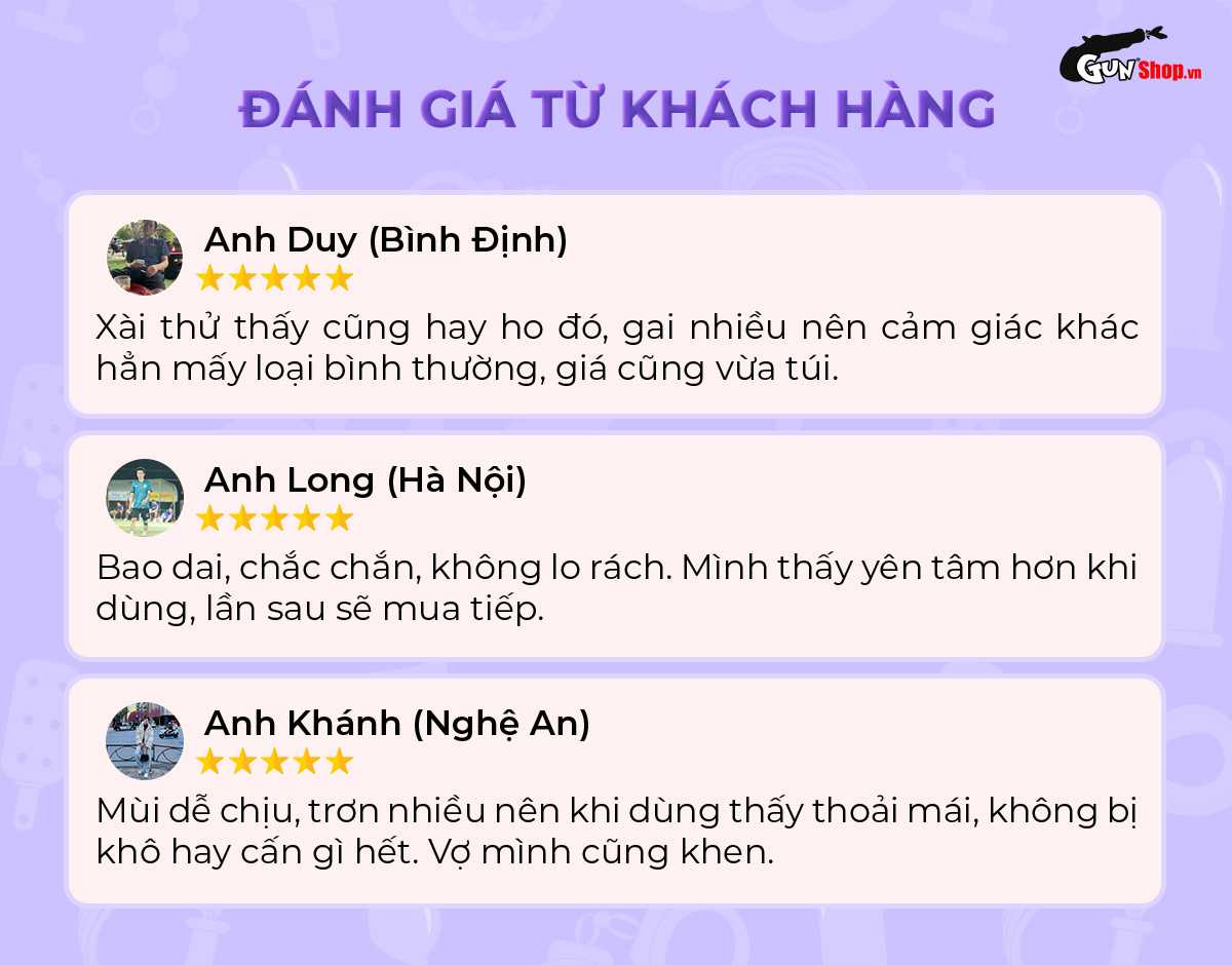 Người dùng nói gì về bao cao su Firon Hydra?