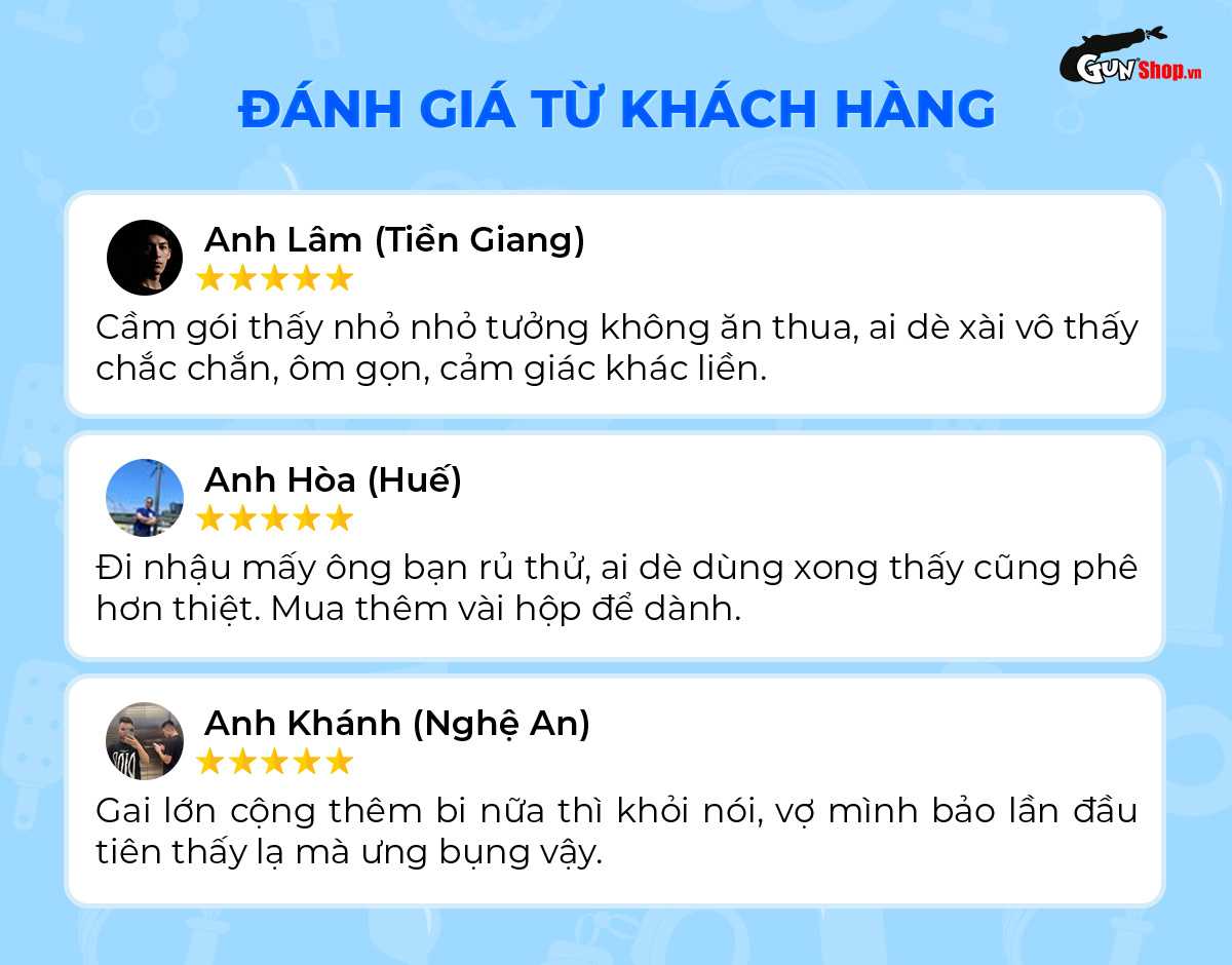 Người dùng nói gì về bao cao su Firon Tempest?