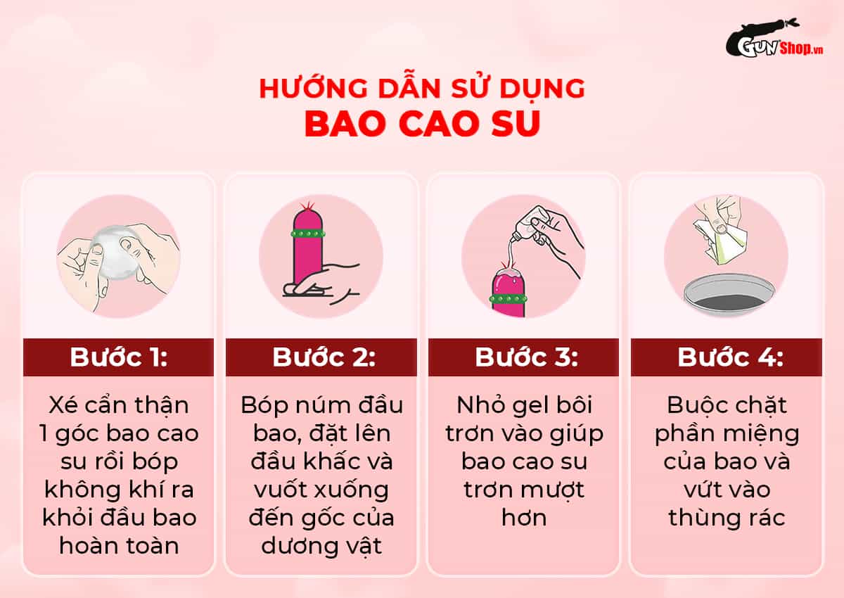 Hướng dẫn cách sử dụng bao cao su gai Shell Dino T-rex đúng cách