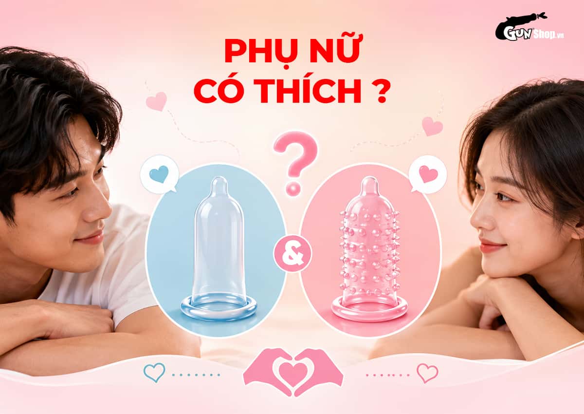 Bao cao su gân, gai và điểm nổi chính hãng tại Gunshop