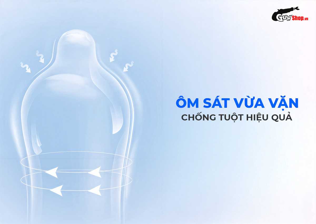 Bao cao su JEX Glamourous Butterfly 0.03 Moist chính hãng tại Gunshop