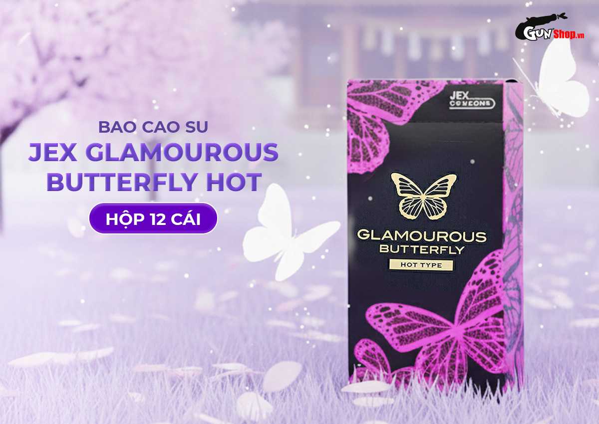 Bao cao su JEX Glamourous Butterfly Hot Type chính hãng tại Gunshop