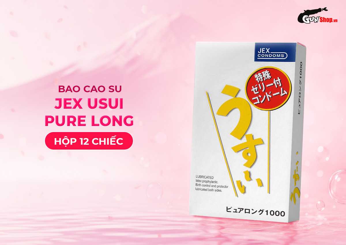 Bao cao su JEX Usui Pure Long chính hãng tại Gunshop