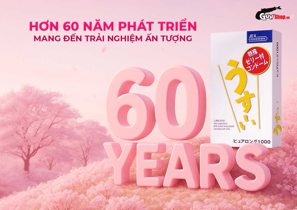 Bao cao su JEX Usui Pure Long chính hãng tại Gunshop