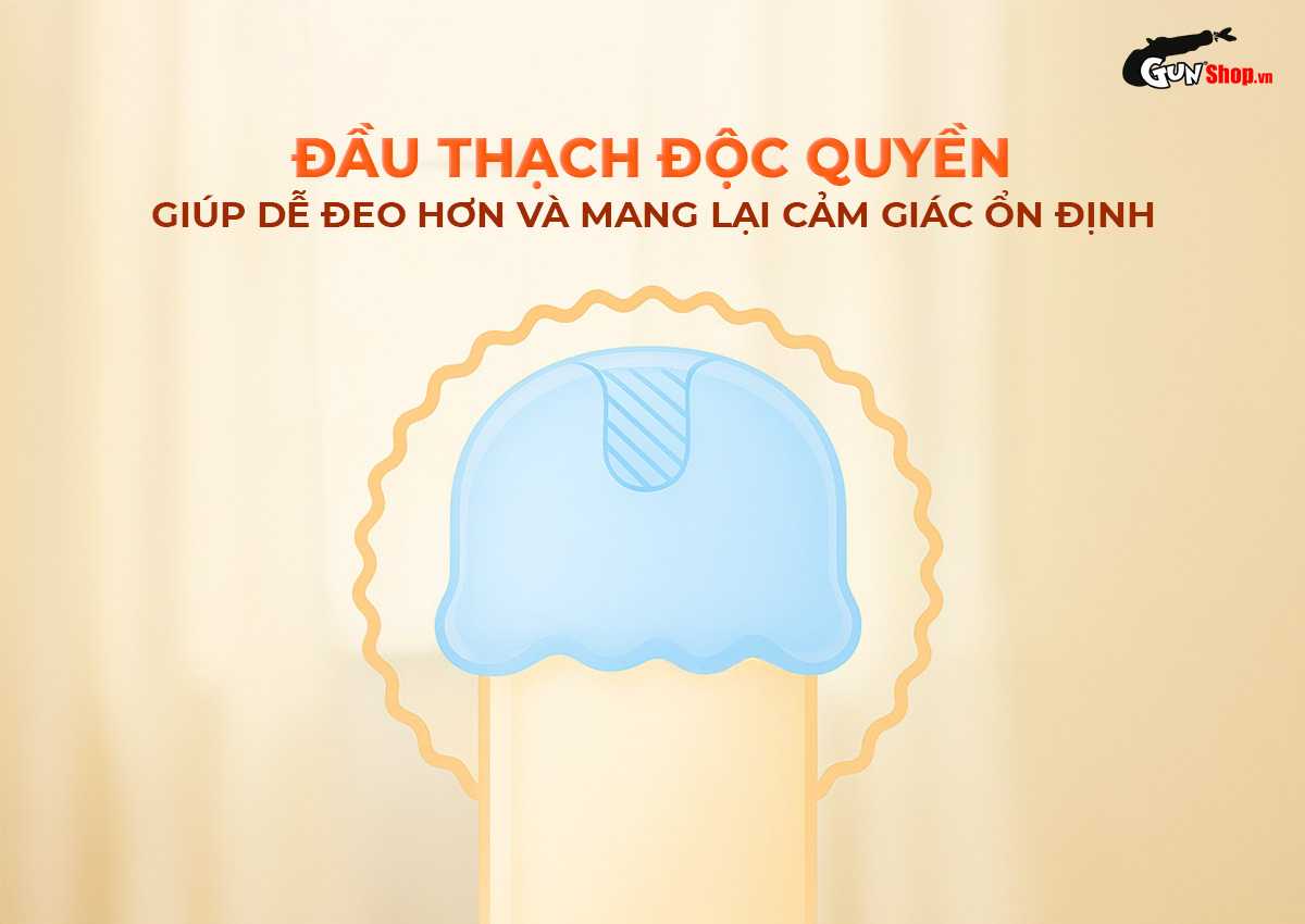 Bao cao su JEX UsuUsu Jelia Coat R1000 chính hãng tại Gunshop