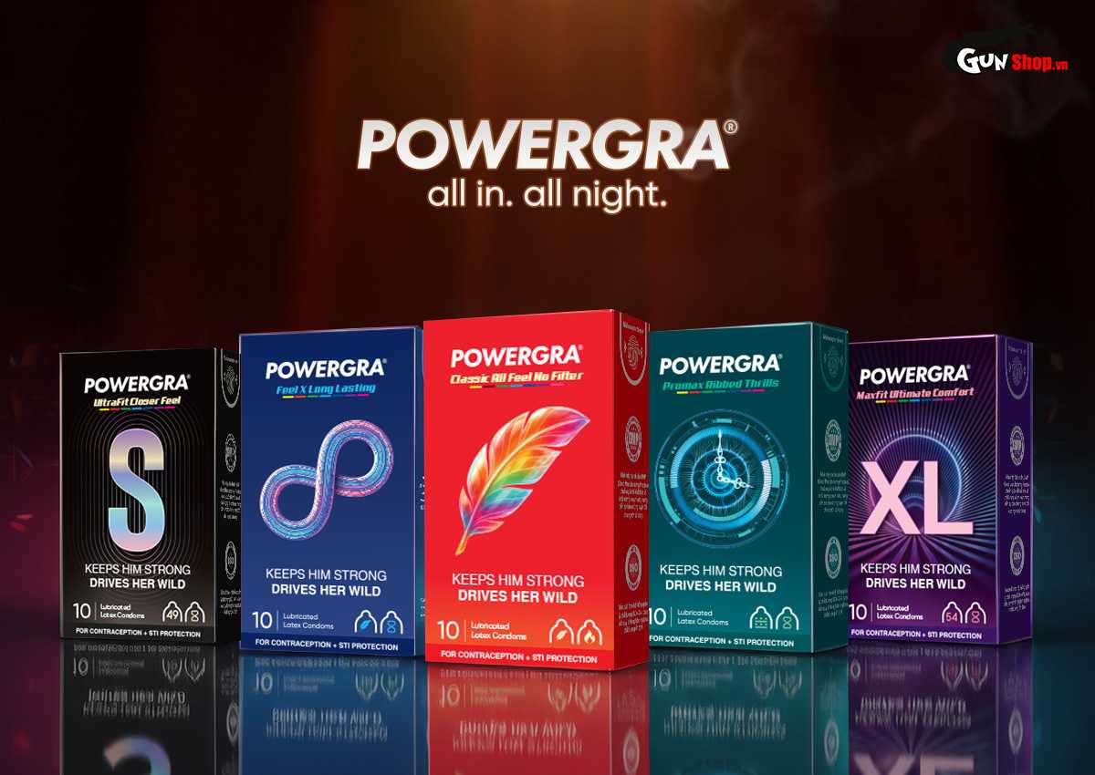 thương hiệu bao cao su Powergra chính hãng tại Gunshop