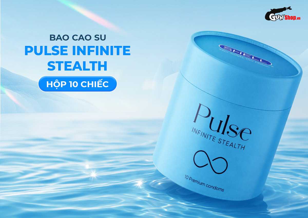 Bao cao su Shell Pulse Infinite Stealth hương nước hoa cao cấp tại Gunshop