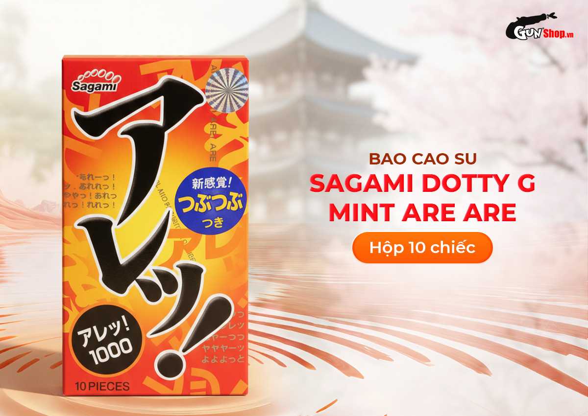 Bao cao su Sagami Dotty G Mint Are Are chính hãng tại Gunshop