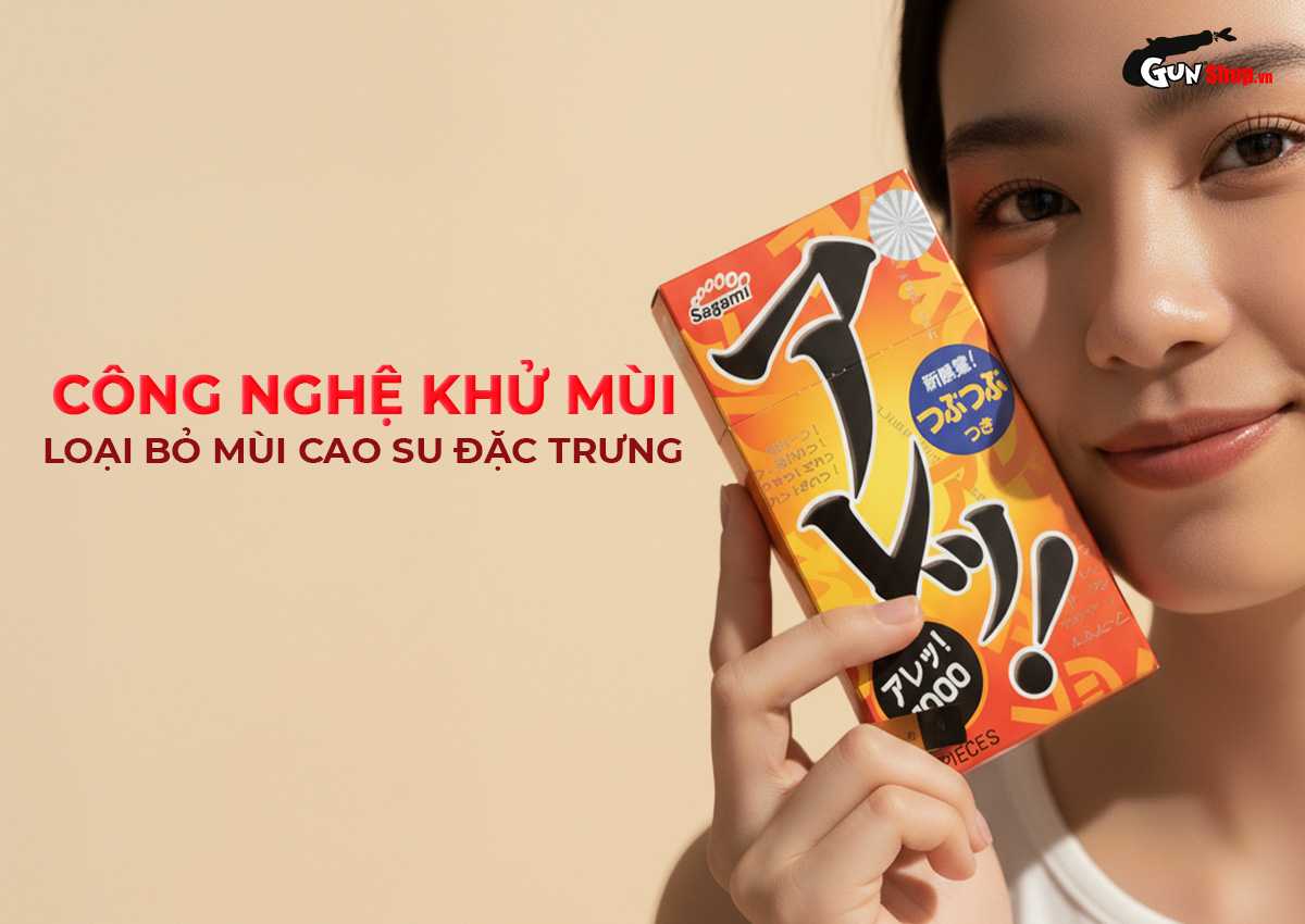 Bao cao su Sagami Dotty G Mint Are Are chính hãng tại Gunshop