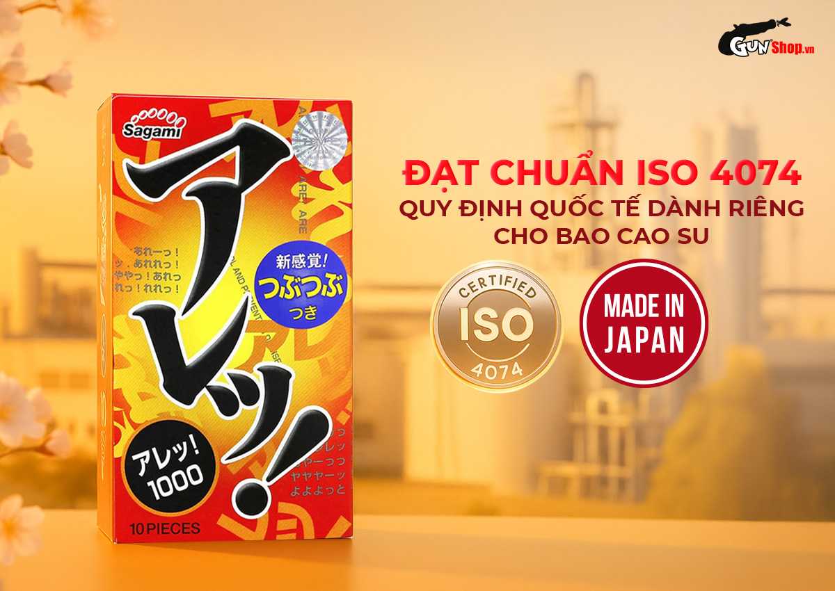 Bao cao su Sagami Dotty G Mint Are Are chính hãng tại Gunshop