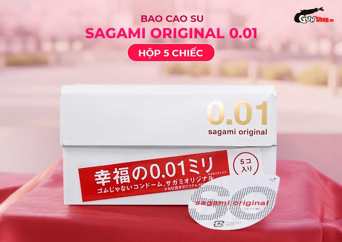 Bao cao su Sagami Original 0.01 cao cấp chính hãng tại Gunshop