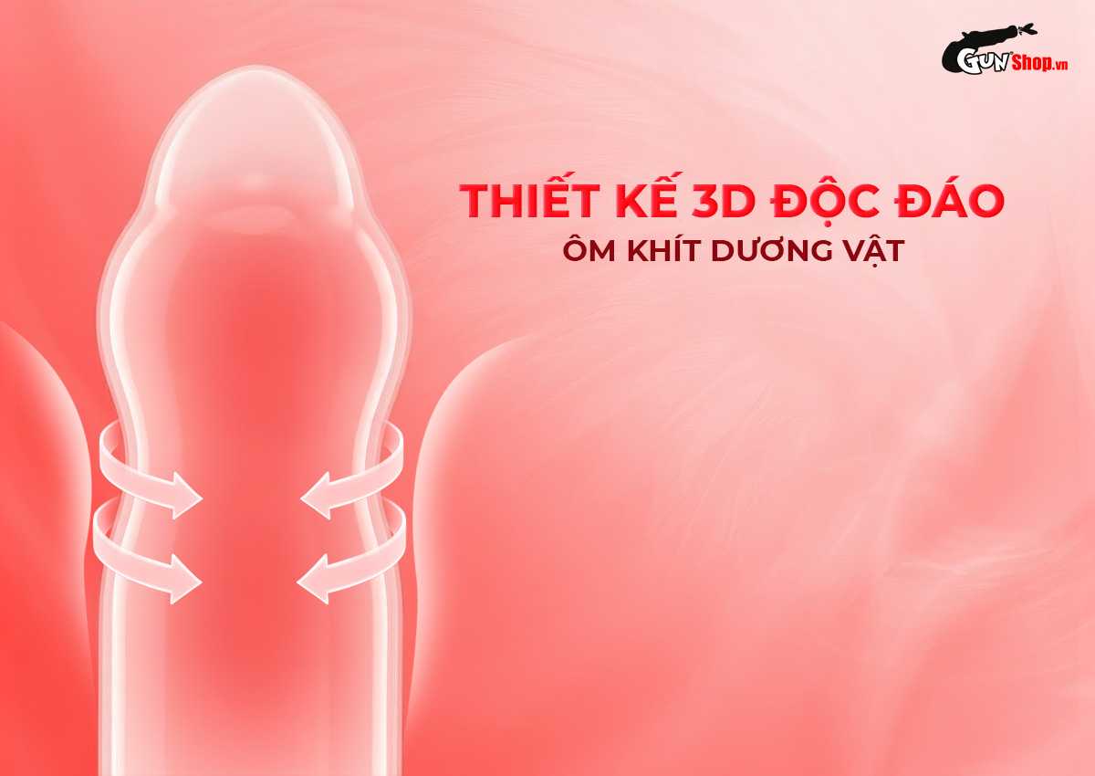 Bao cao su Sagami Six Fit V Miracle Fit - Hộp 10 cái chính hãng tại Gunshop