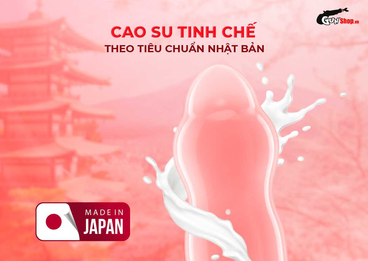 Bao cao su Sagami Six Fit V Miracle Fit - Hộp 10 cái chính hãng tại Gunshop