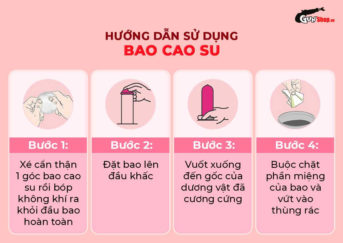 Hướng dẫn cách sử dụng bao cao su Sagami Six Fit V Miracle Fit - Hộp 10 cái