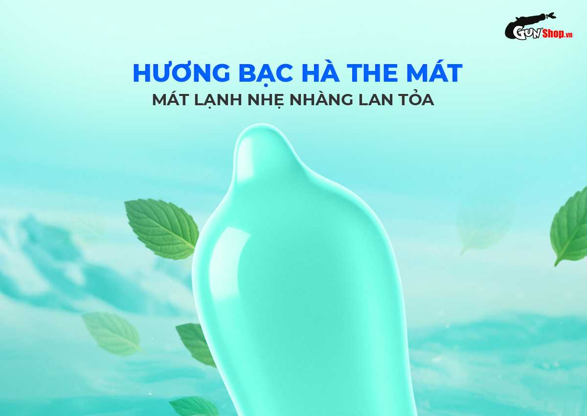 Bao cao su Sagami Xtreme Amino Gold Spearmint chính hãng tại Gunshop