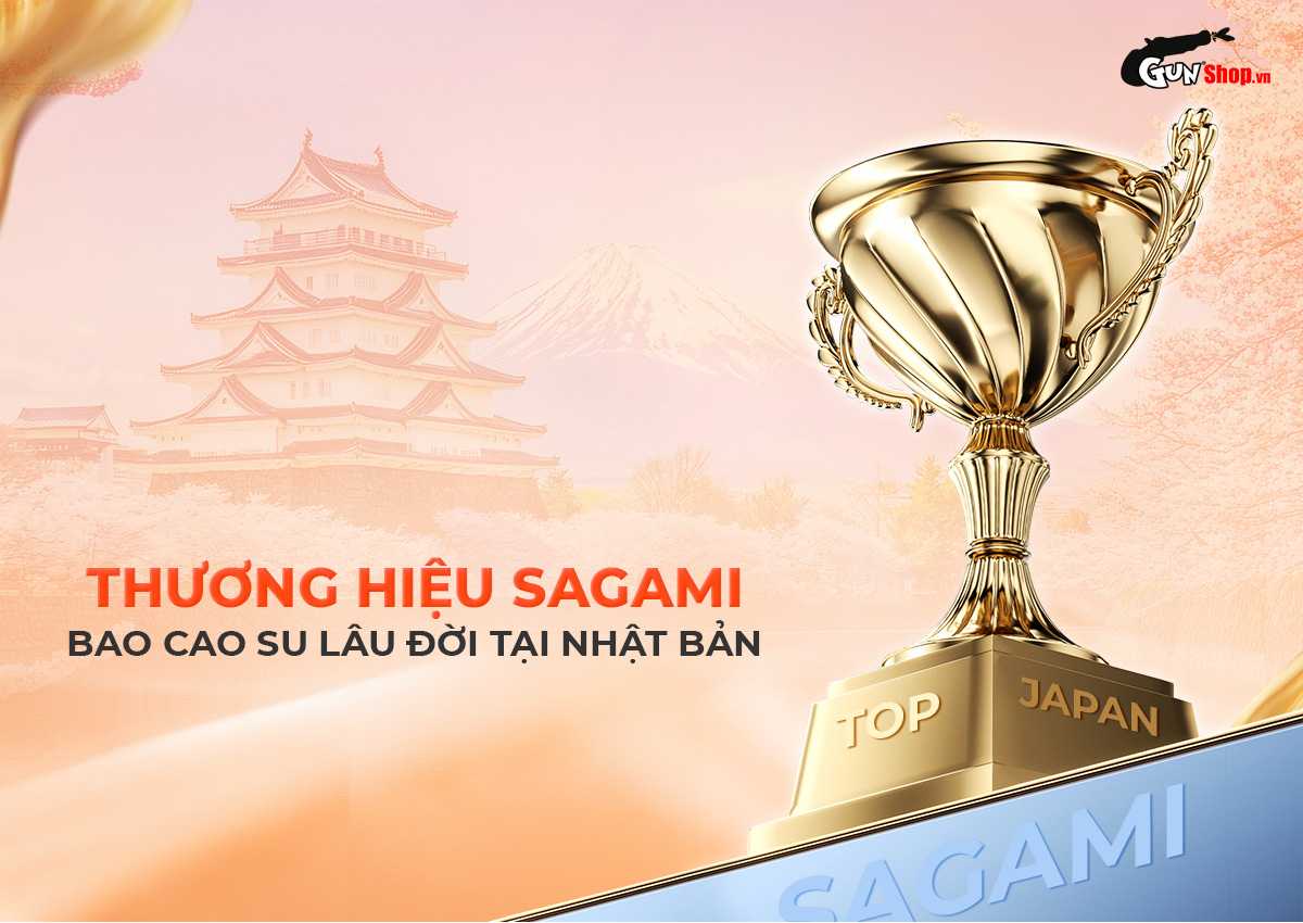 Bao cao su Sagami Xtreme Love Me Gold Orange chính hãng tại Gunshop