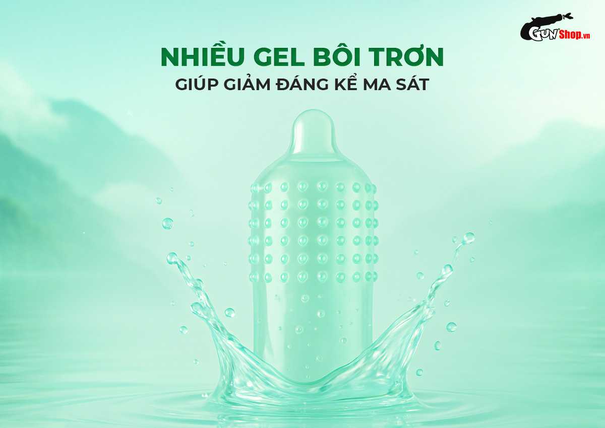 Bao cao su Sagami Xtreme Type E Green Box - Hộp 10 cái chính hãng tại Gunshop