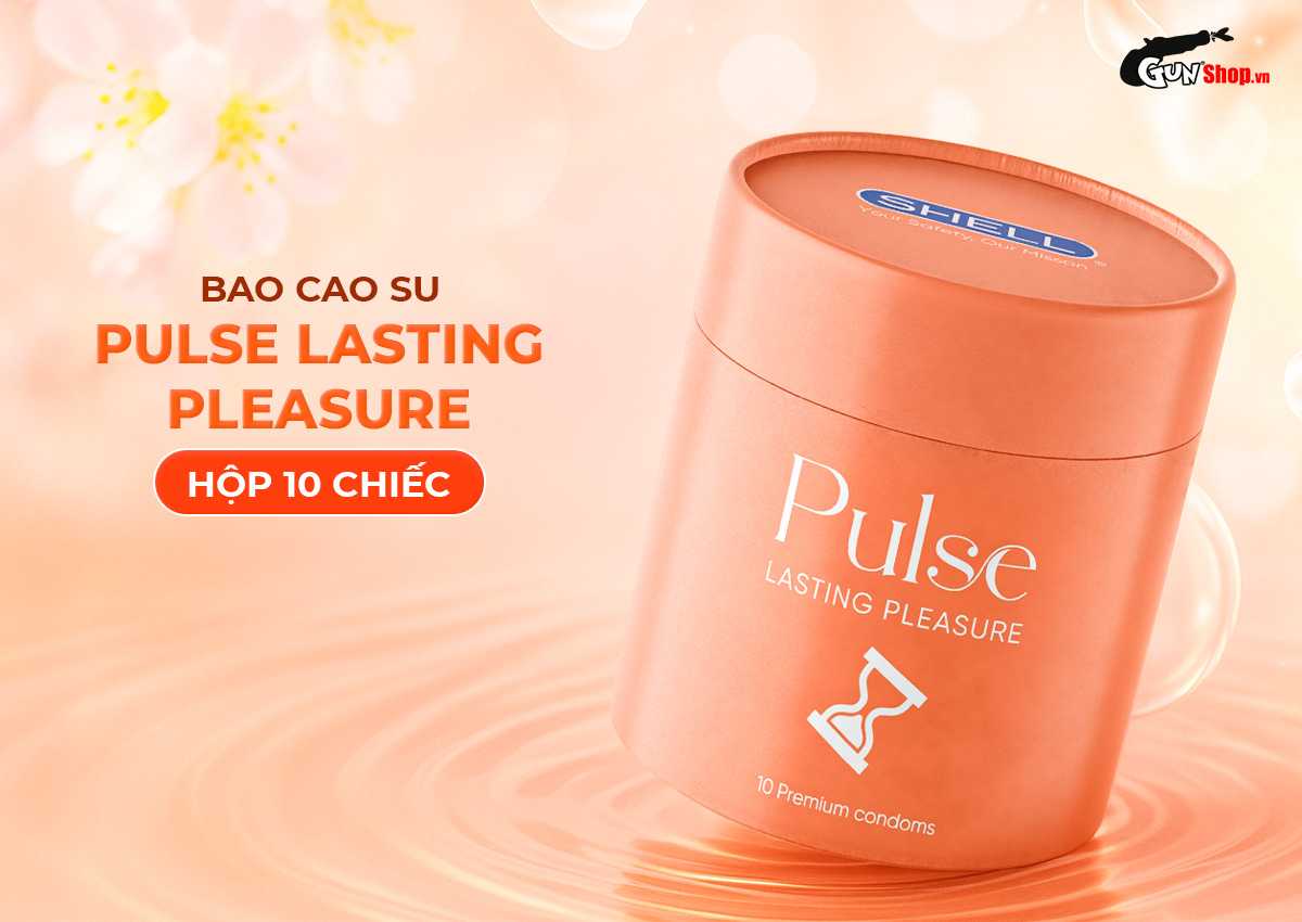 Bao cao su Shell Pulse Lasting Pleasure hương nước hoa cao cấp