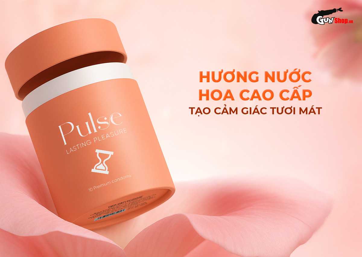 Bao cao su Shell Pulse Lasting Pleasure hương nước hoa cao cấp