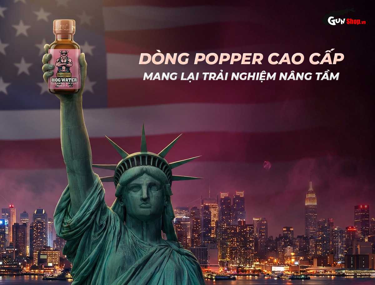 Chai hít Popper Golden Cock Hog Water 30ml chính hãng tại Gunshop