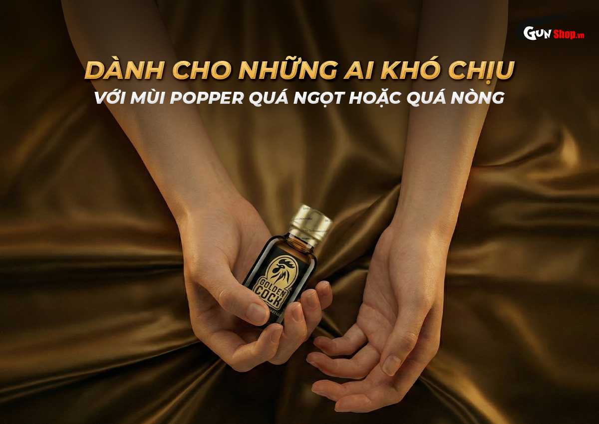 Chai hít Popper Golden Cock Original - Chai 30ml chính hãng tại Gunshop