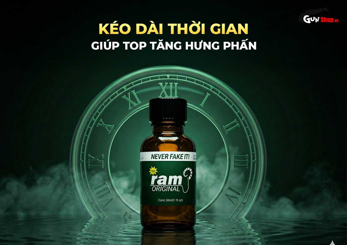 Chai hít tăng khoái cảm Popper Ram Original - Chai 30ml chính hãng tại Gunshop