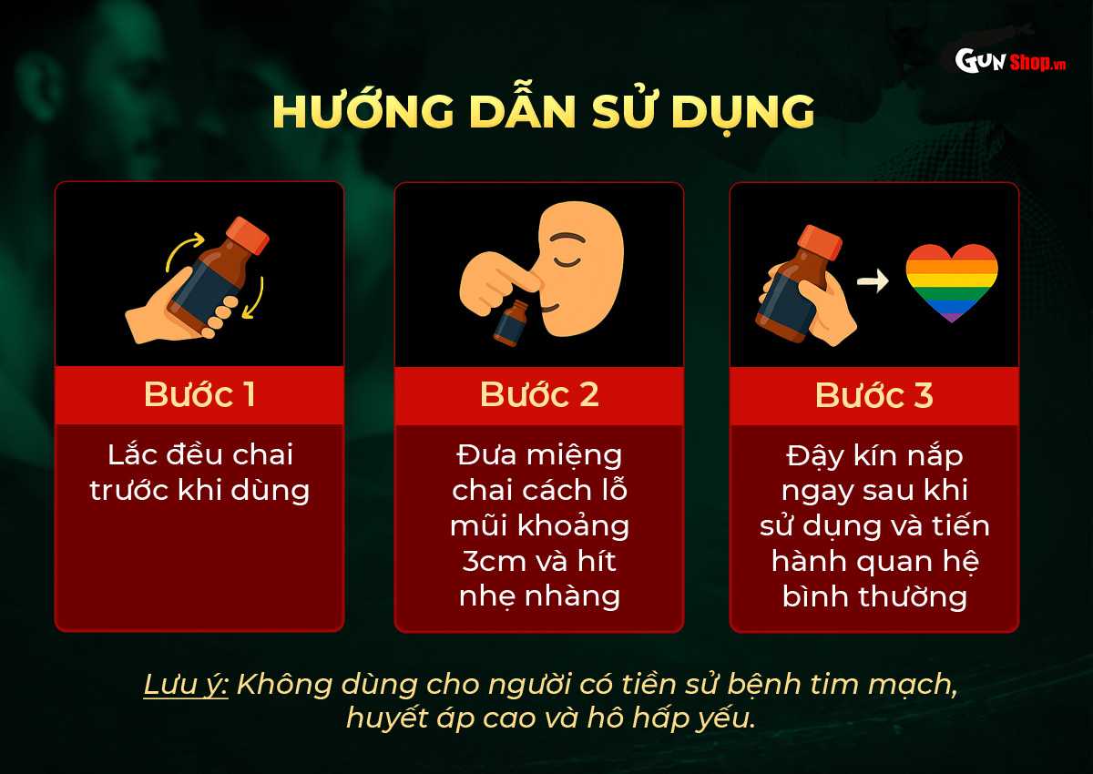 Chai hít tăng khoái cảm Popper Ram Original - Chai 30ml chính hãng tại Gunshop