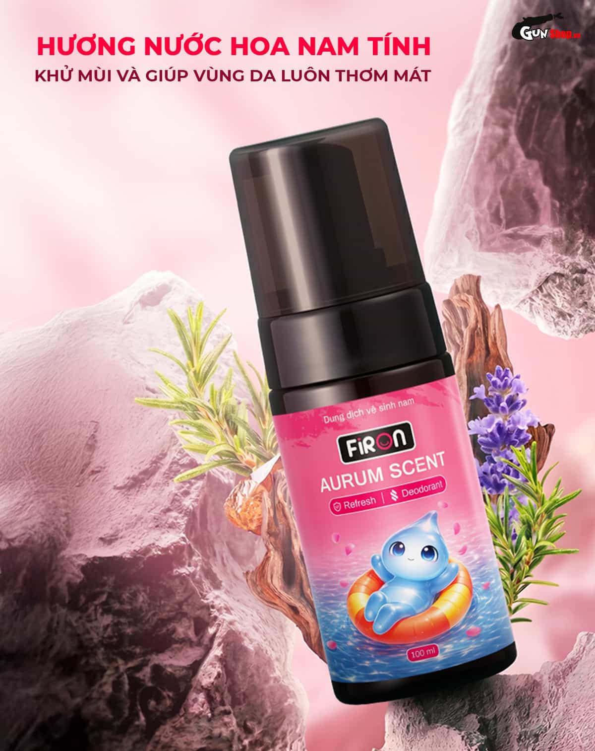 Bọt vệ sinh nam Firon Arum Scent với chiết xuất tự nhiên an toàn và lành tính