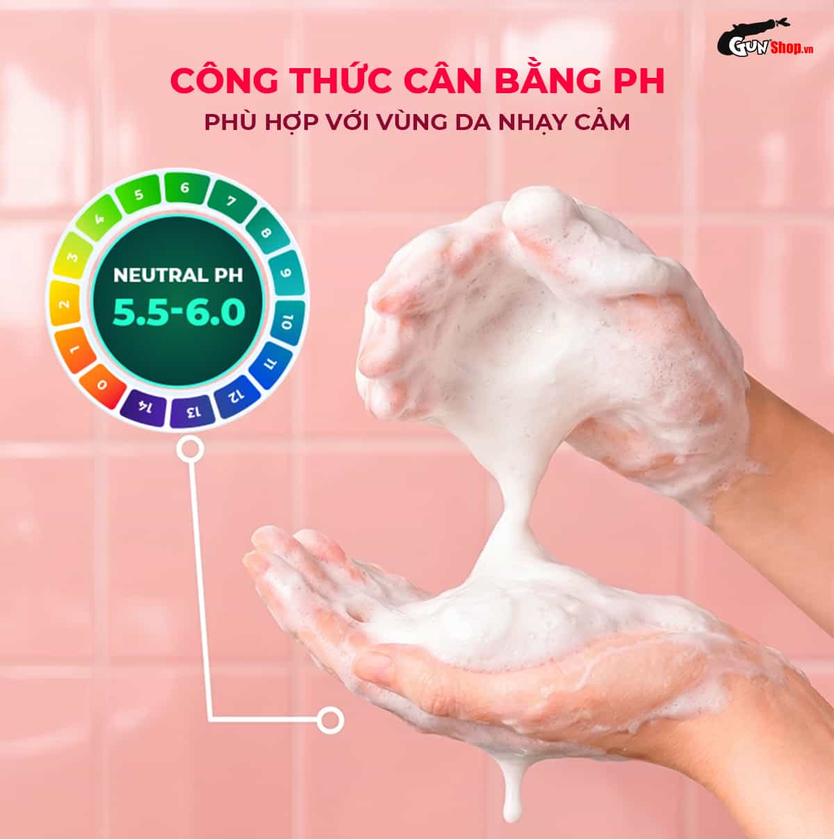 Bọt vệ sinh nam Firon Arum Scent với công thức cân bằng độ pH an toàn