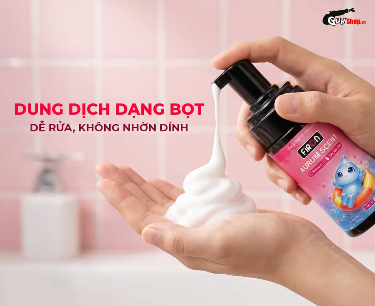 Bọt vệ sinh nam Firon Arum Scent với dạng bọt mịn dễ sử dụng
