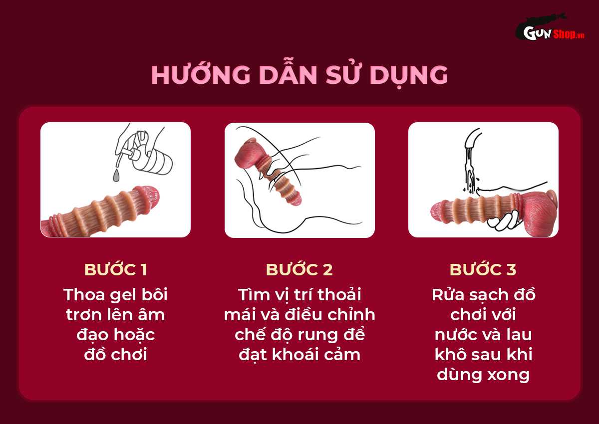 Hướng dẫn cách sử dụng dương vật giả Bamboo Shoot Dildos