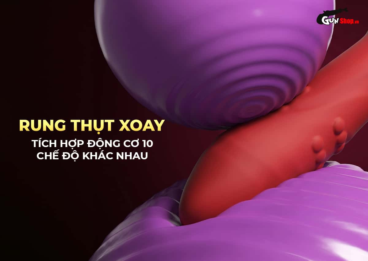 Galaku Queen rung thụt xoay 10 tần số