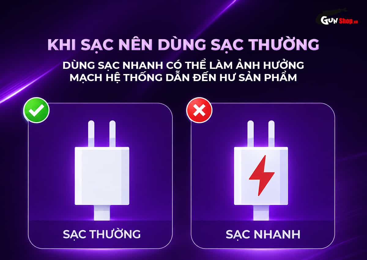 Lưu ý khi sạc dương vật giả Galaku Dream
