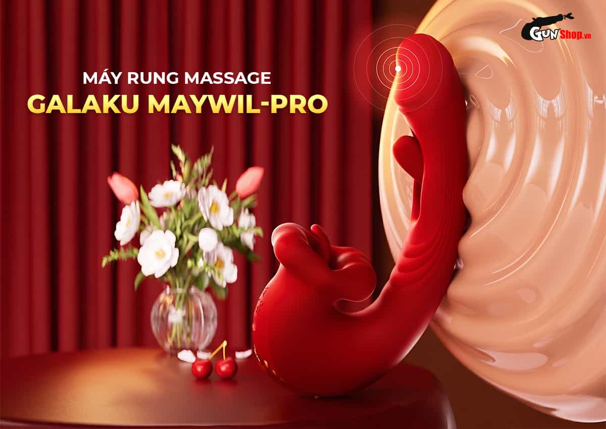 Dương vật giả Galaku Maywil-Pro rung bú hút kết hợp kích thích đa điểm