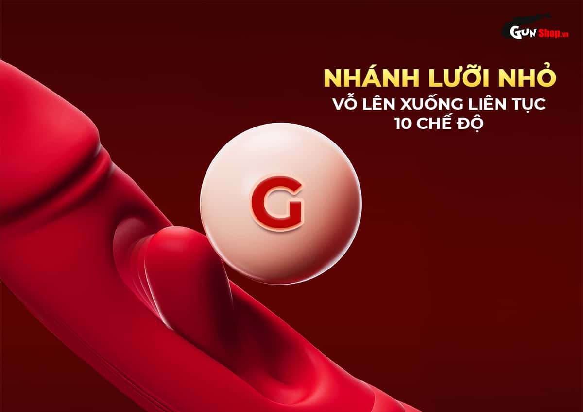 Galaku Maywil-Pro có lưỡi vỗ độc đáo theo nhịp lên xuống kích thích điểm G