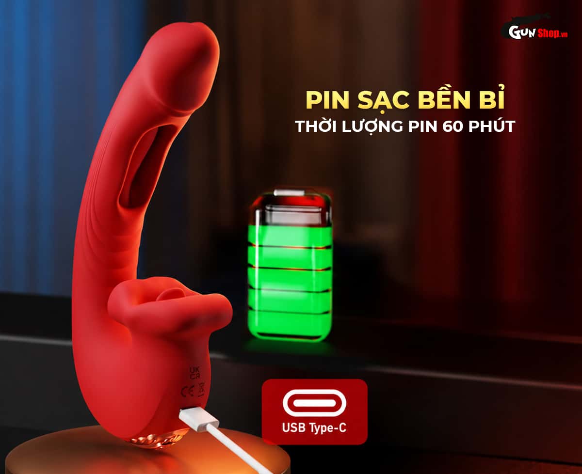 Galaku Maywil-Pro với pin sạc USB type-C tiện dụng sử dụng lên đến ~60 phút