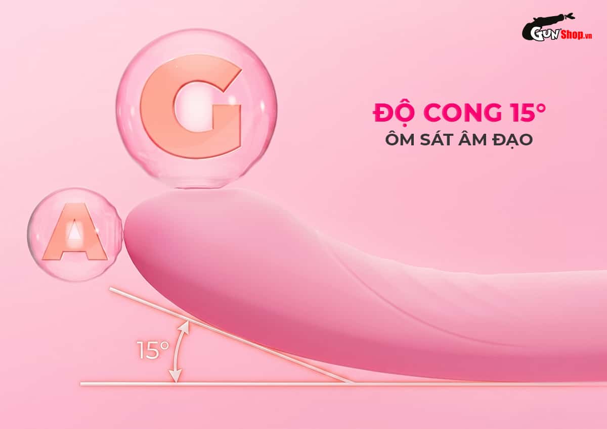 Galaku Mifan với độ cong hoản 15° hoàn hảo ôm sát âm đạo