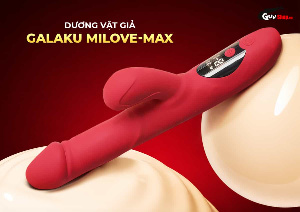 Dương vật giả rung thụt hút đa năng Galaku Milove-Max