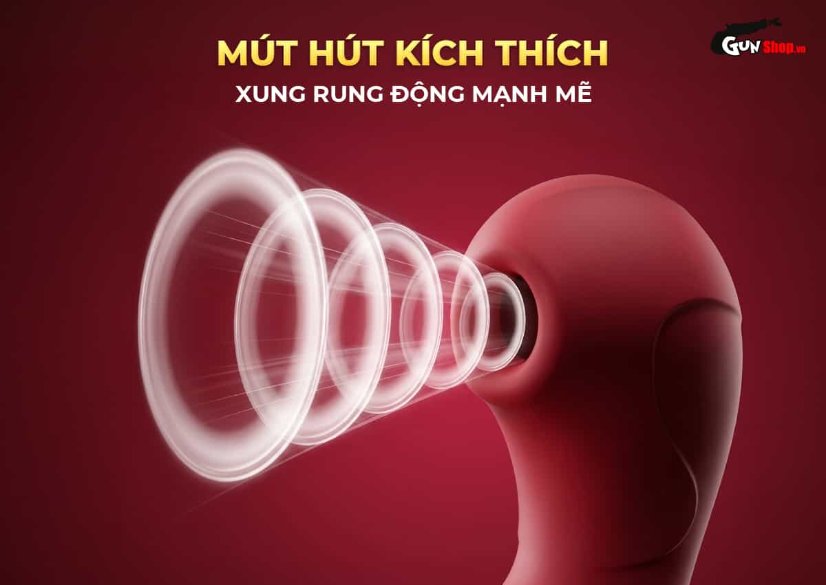 Galaku Milove-Max với chế độ hút bằng xung rung động cho cảm giác như đang được bú mút