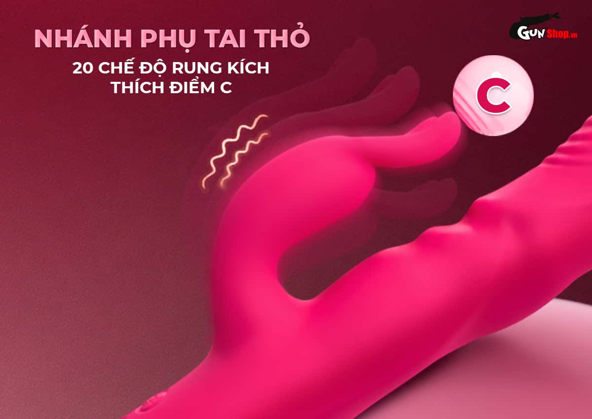 Galaku Ripple 3 in 1 với nhánh phụ tai tỏ 20 chế độ rung