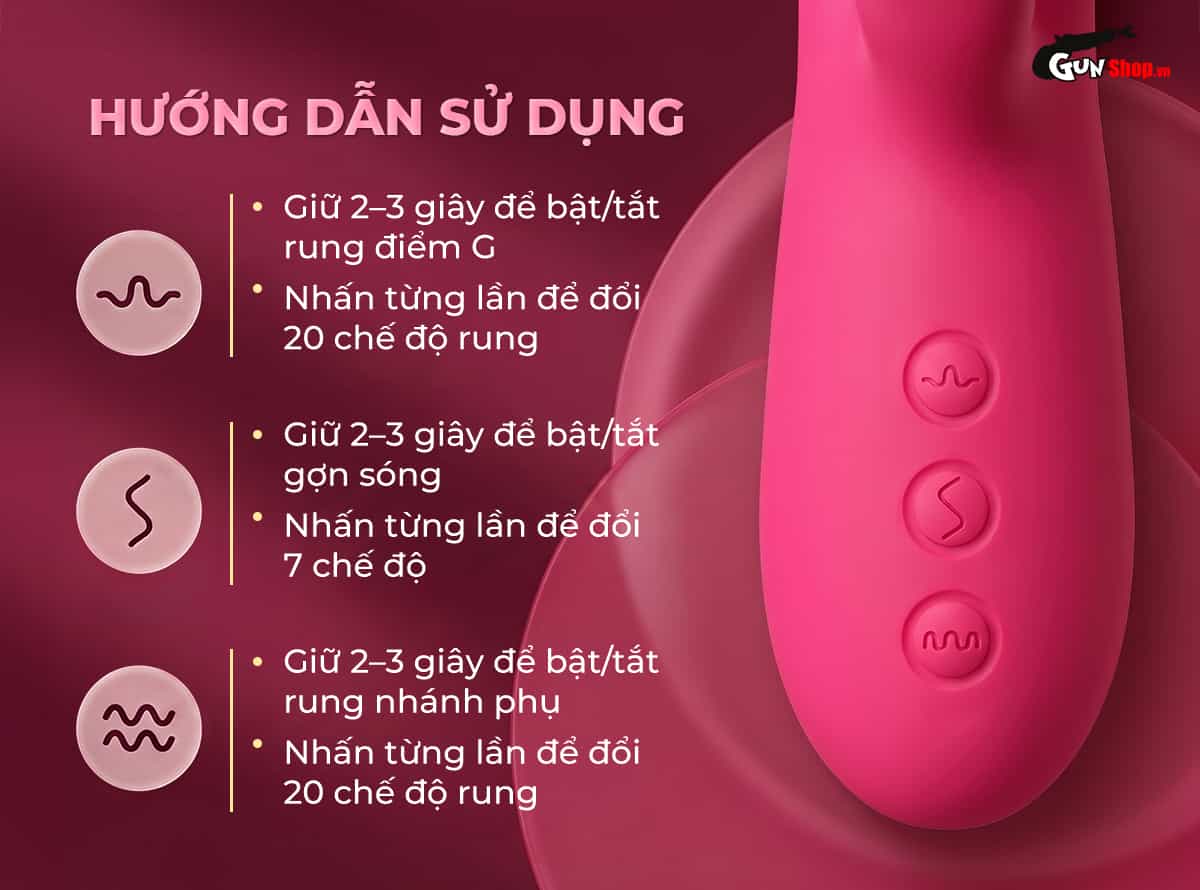 Hướng dẫn cách sử dụng dương vật giả cao cấp Galaku Ripple 3 in 1