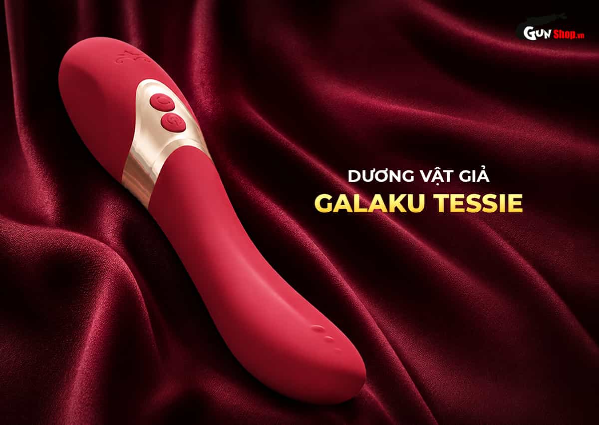 Dương vật giả Galaku Tessie dạng máy rung hình lưỡi cao cấp rung ngoáy 360°