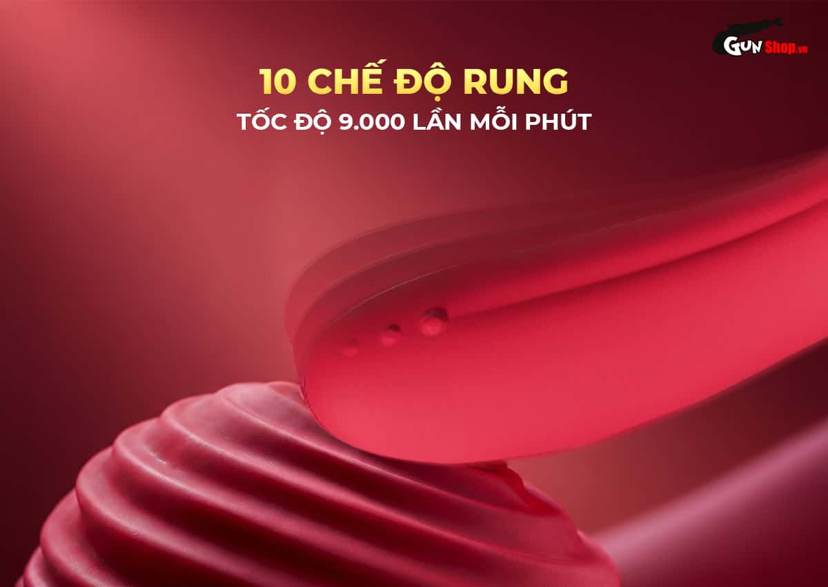 Galaku Tessie với 10 chế độ rung tốc độ 9000 lần/phút