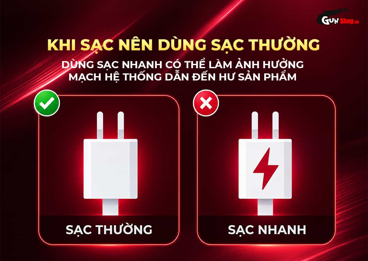 Lưu ý khi sạc dương vật giả Galaku Tessie