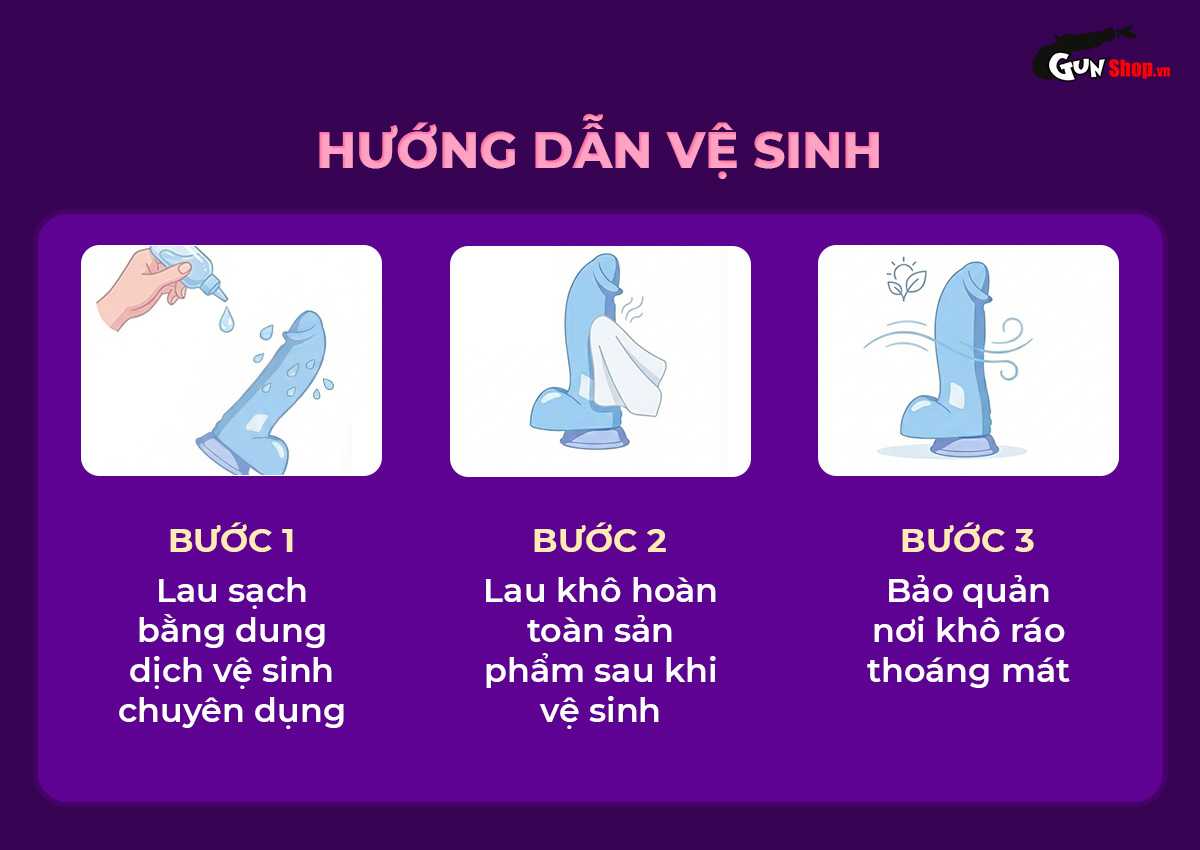 Hướng dẫn cách vệ sinh dương vật giả Love World Marshall