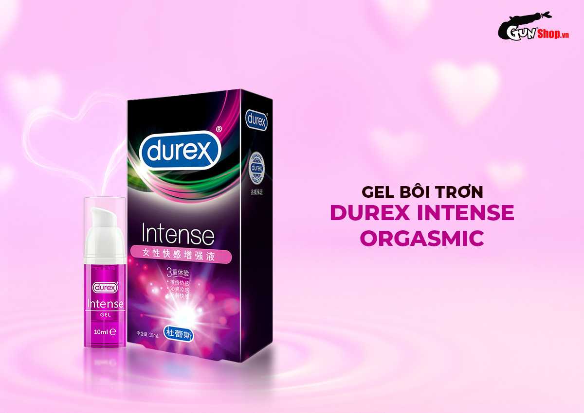 Gel bôi trơn se khít âm đạo và tăng khoái cảm nữ Durex Intense Orgasmic chính hãng tại Gunshop