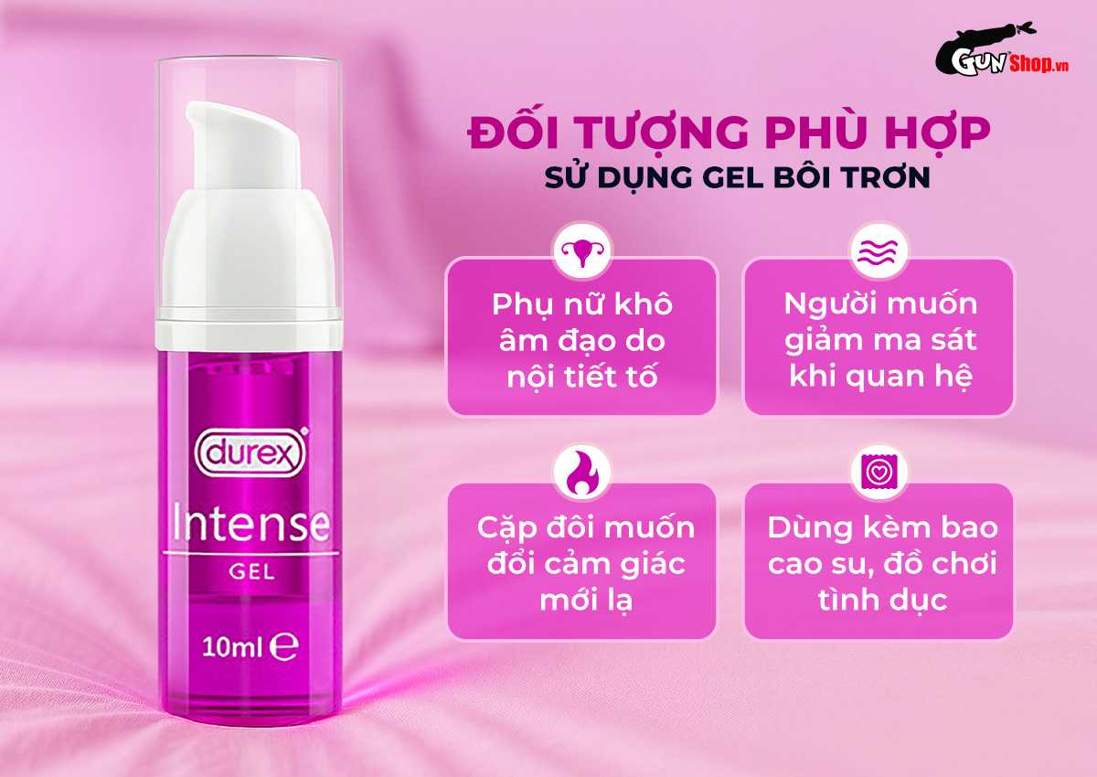 Đối tượng sử dụng gel bôi trơn tăng khoái cảm nữ Durex Intense Orgasmic