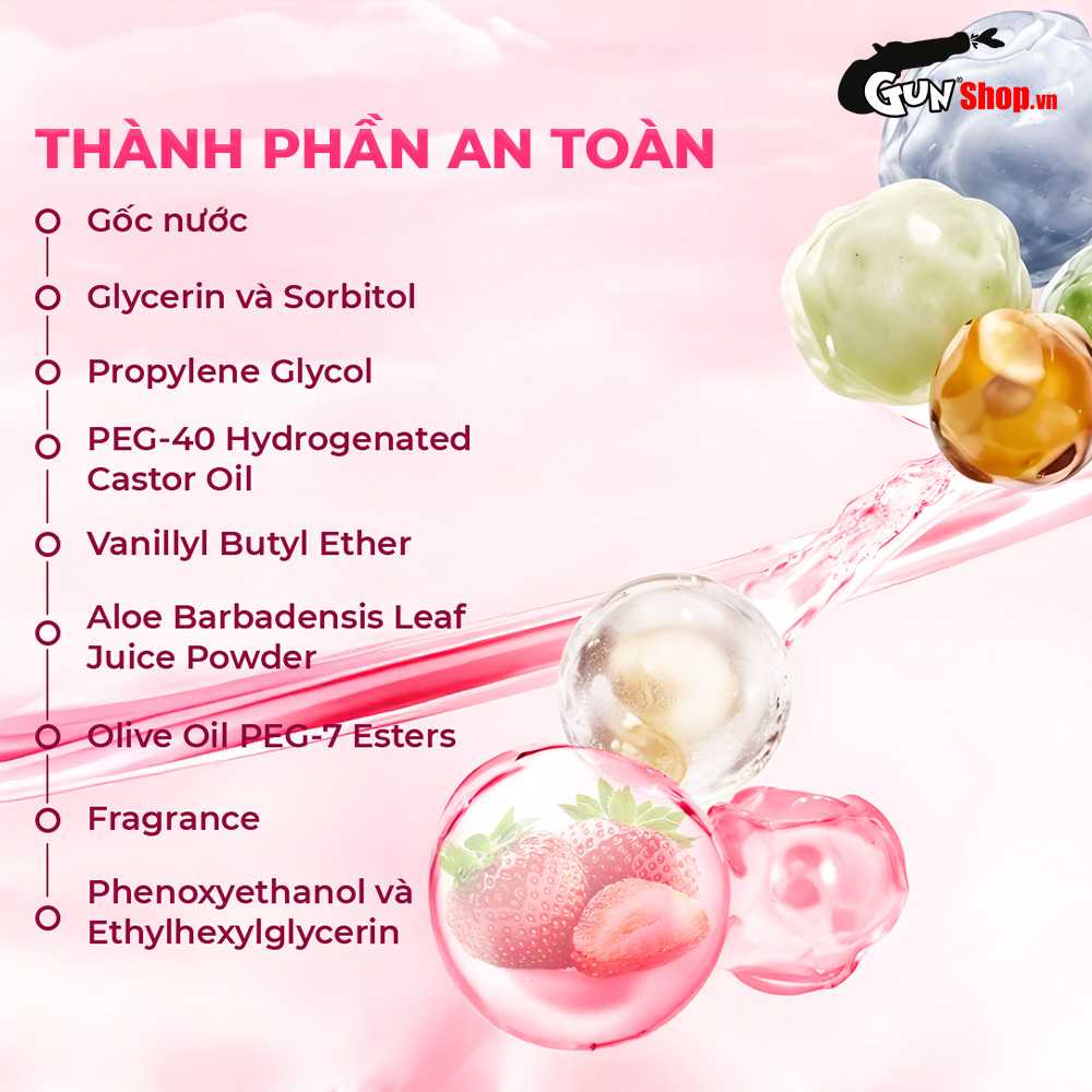 Gel bôi trơn hương dâu Firon Berry Kiss chính hãng tại Chúng tôi