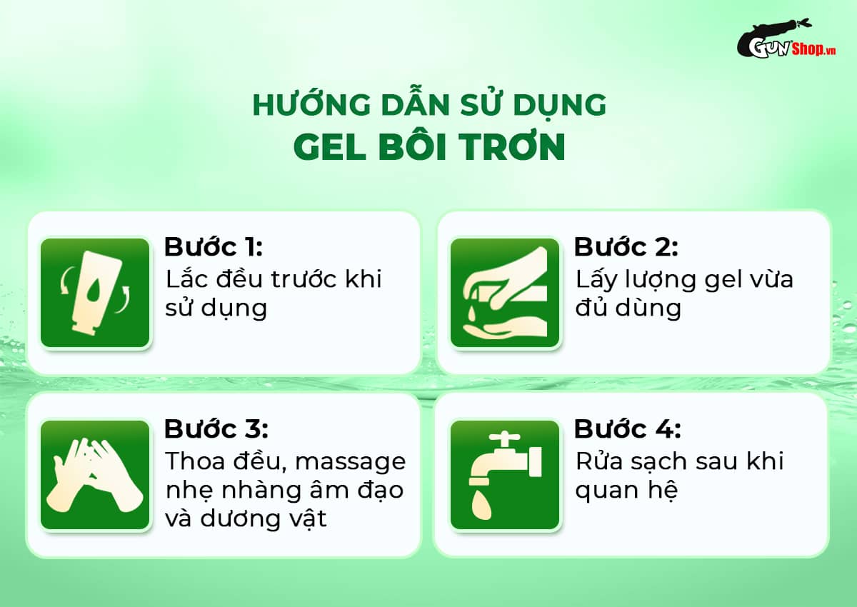 Hướng dẫn cách sử dụng gel bôi trơn se khít âm đạo Firon Sense Aqua